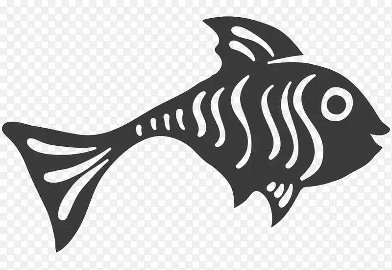鱼类白色海洋剪贴画-鱼