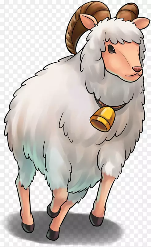 羊牛山羊剪贴画-绵羊