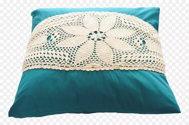 投掷枕头，绿松石垫-枕头