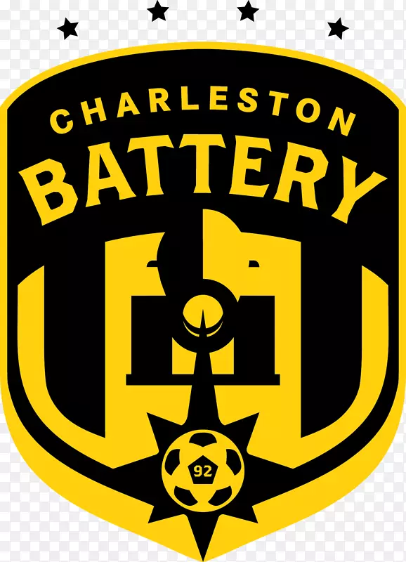 电池查尔斯顿电池联合足球联盟渥太华愤怒的fc标志-查尔斯顿
