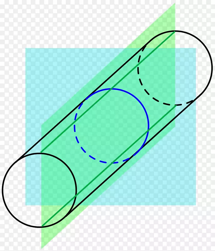 直线圆柱几何曲率点线