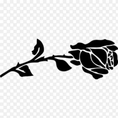 贴标Наклейка花园玫瑰乙烯基-黑色玫瑰