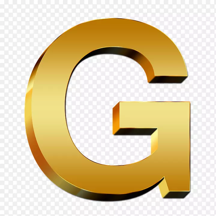 字母-黄金字体