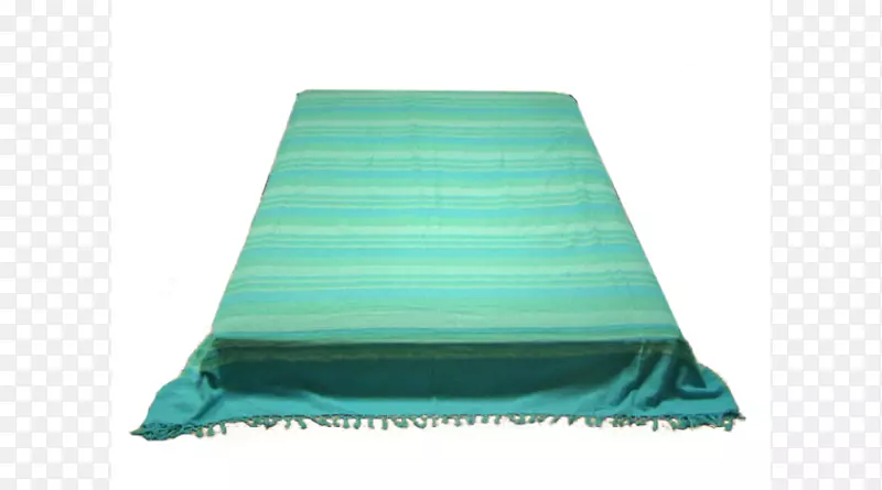 绿松石绿色床罩