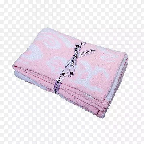 亚麻纺织品粉红m rtv粉红色婴儿毛毯