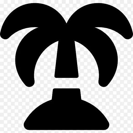电脑图标剪贴画-棕榈树图标