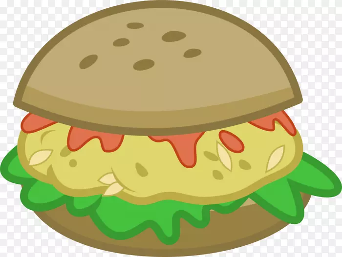 芝士汉堡素食汉堡快餐剪贴画