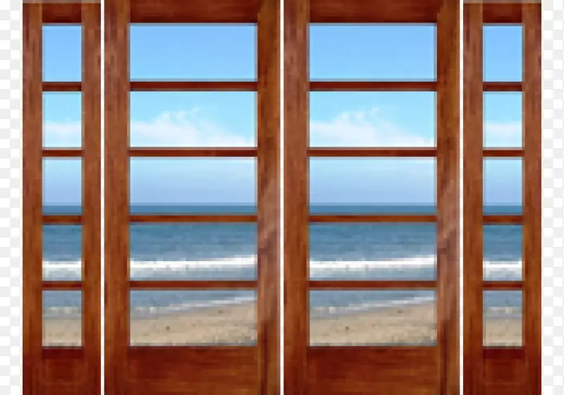 窗框窗木染色画框.单玻璃门