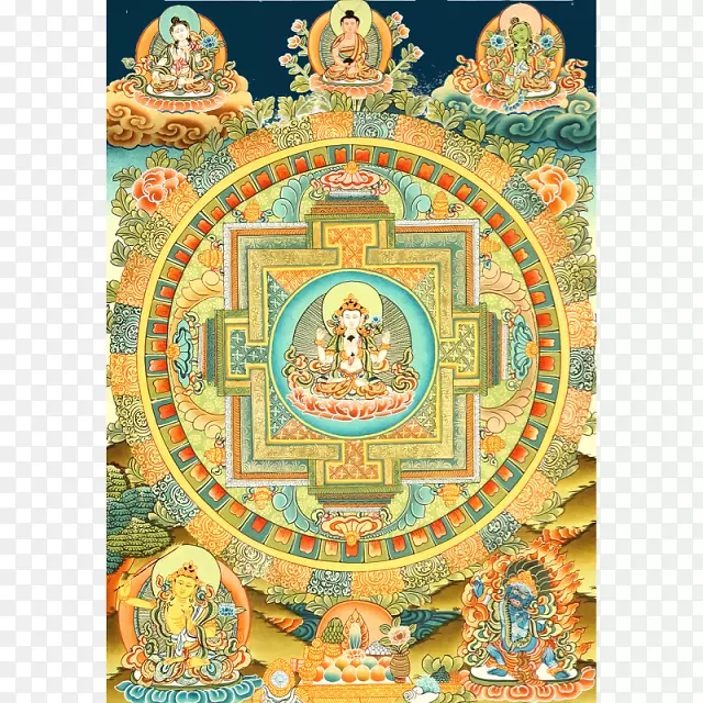 雪崩石śvara mandala佛教藏传佛教象征-佛教
