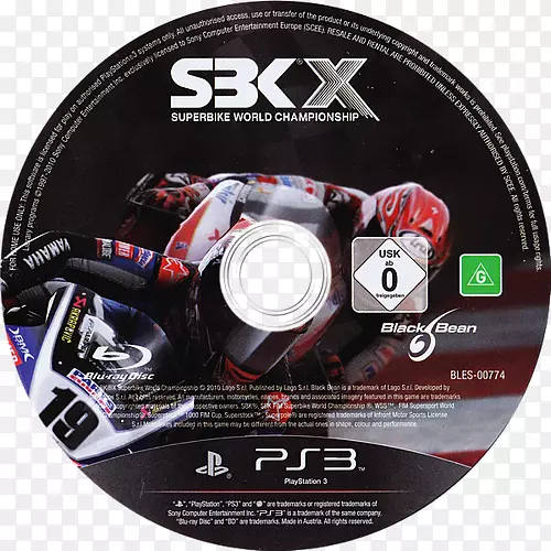 sbk x：超级自行车世界锦标赛xbox 360光盘菲姆超级自行车世界锦标赛