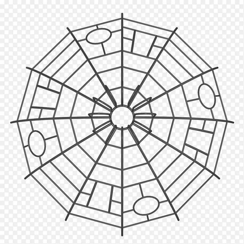 蜘蛛网免费剪贴画-蜘蛛