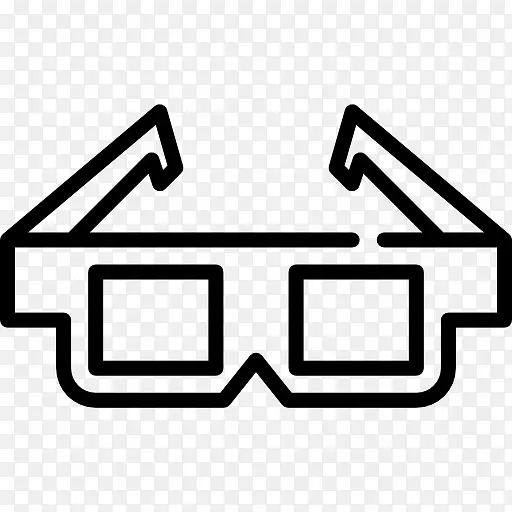 电脑图标眼镜镜片眼镜