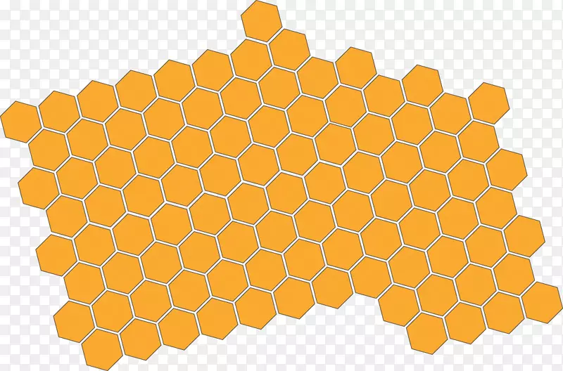 蜂巢线点对称-喝蜜蜂