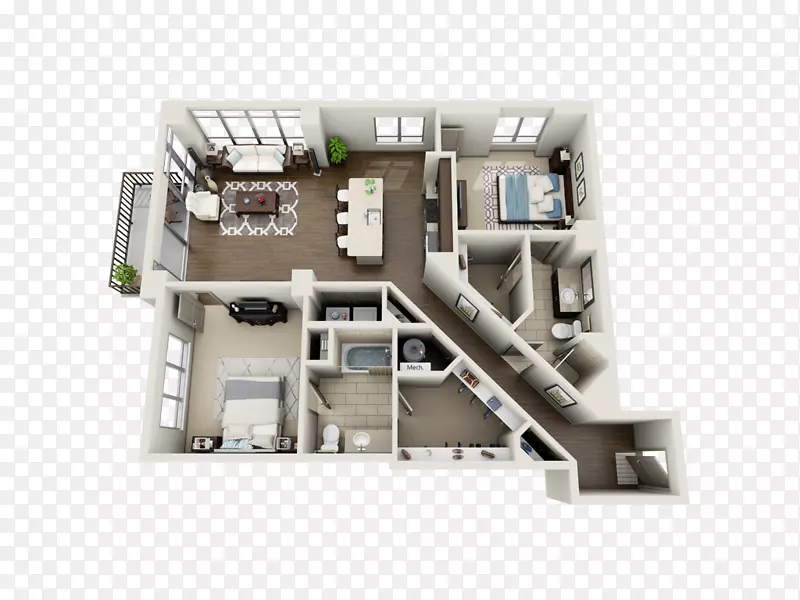 住宅区公寓，公寓等级，租赁床单元