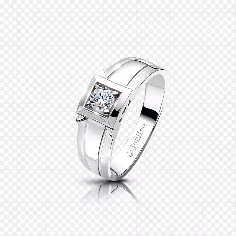 结婚戒指银白金首饰结婚戒指