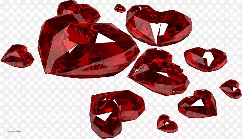 宝石红宝石夹艺术-宝石