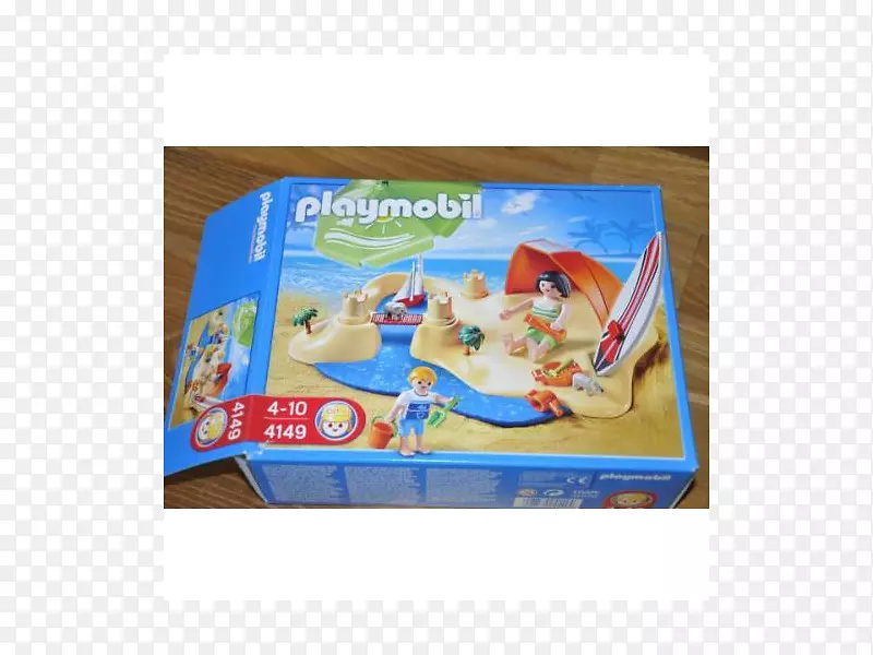 海滩Playmobil紧凑型空间度假集-海滩