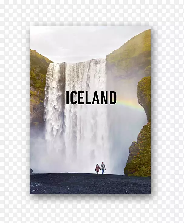 Reykjavikórufoss瀑布推广冰岛小册子-Turismo