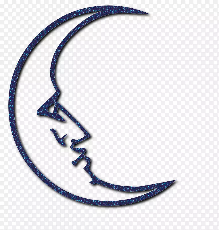 车身珠宝线字体-晚安月亮