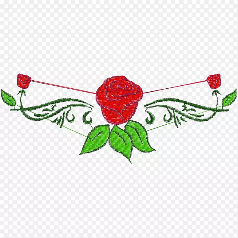 玫瑰族花卉图案设计