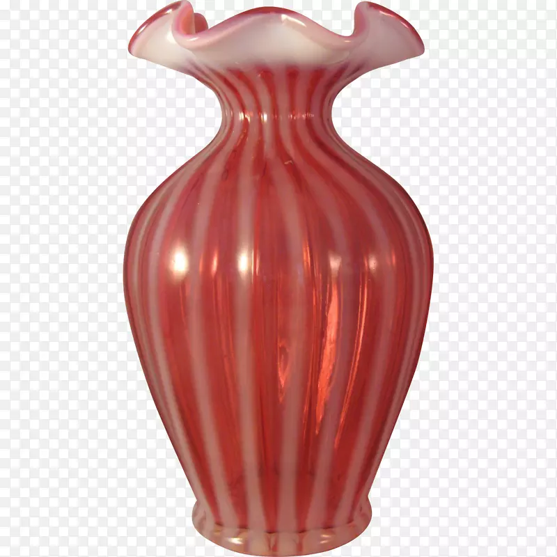 花瓶陶瓷玻璃艺术蔓越莓玻璃花瓶
