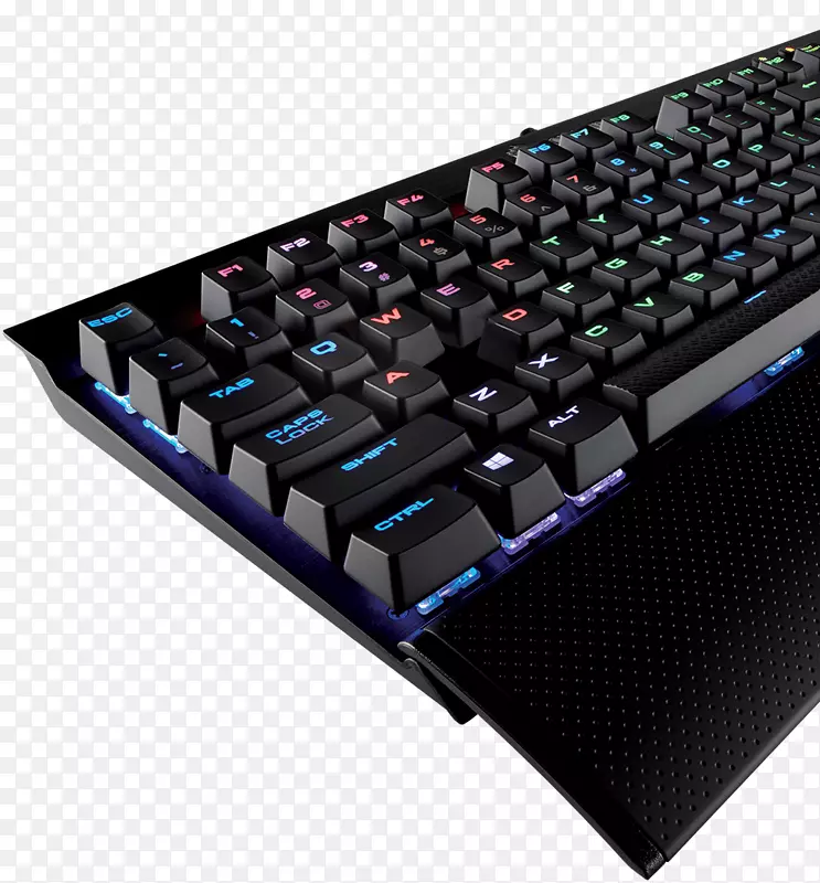 电脑键盘Corsair游戏K70樱桃MX RGB快速射击速度(英国)键盘游戏K70 lux rgb-射击速度