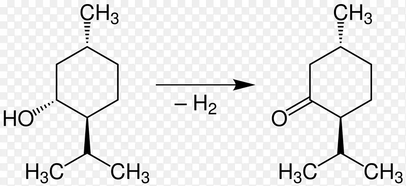 薄荷醇薄荷酮萜烯化学结构公式.科学