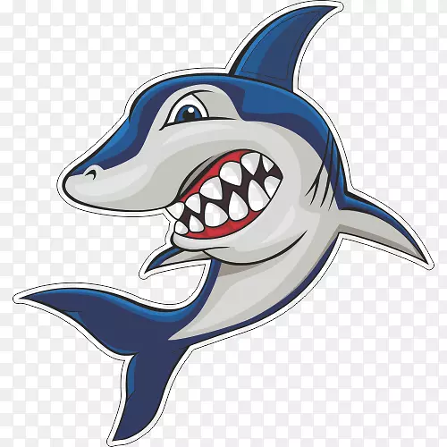 鲸鲨-大白鲨剪贴画-鲨鱼