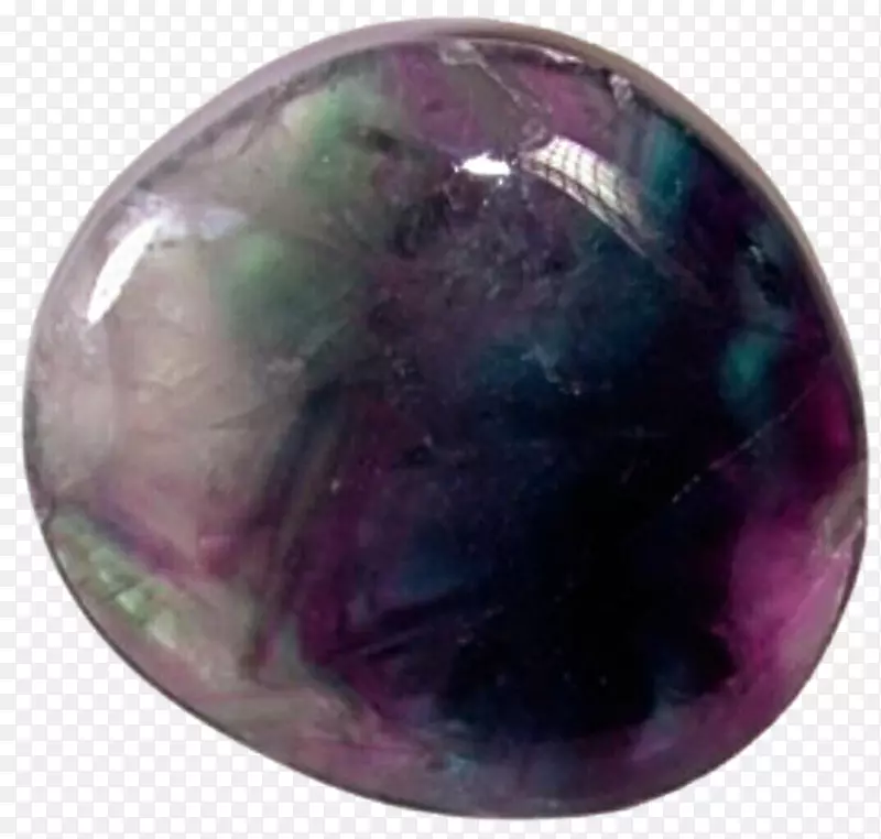 紫水晶紫萤石宝石结晶-紫色