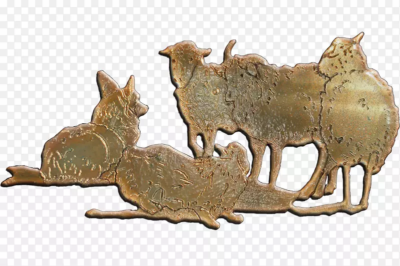 野生动物青铜动物食肉-风铃