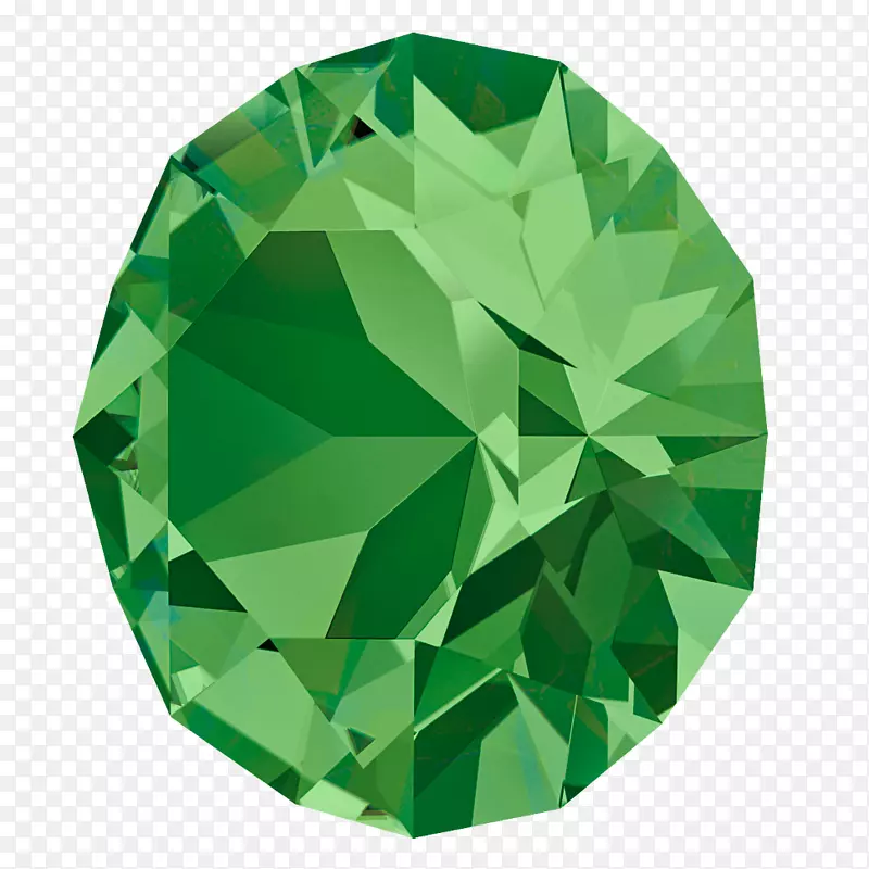 绿色施华洛世奇型仿宝石及莱茵石翡翠宝石