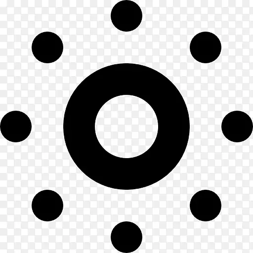 圆点计算机图标符号圆