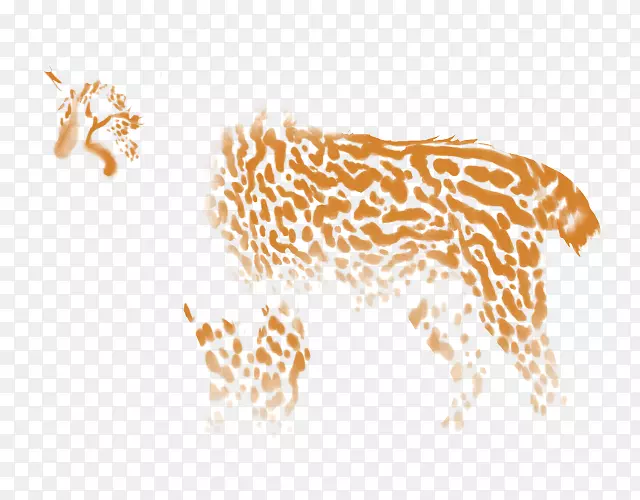 长颈鹿食肉字体长颈鹿