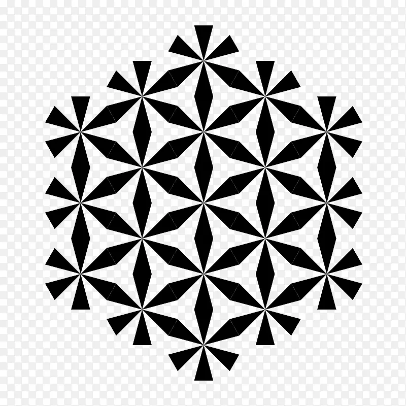 重叠圆圈网格符号神圣几何图形剪贴画符号