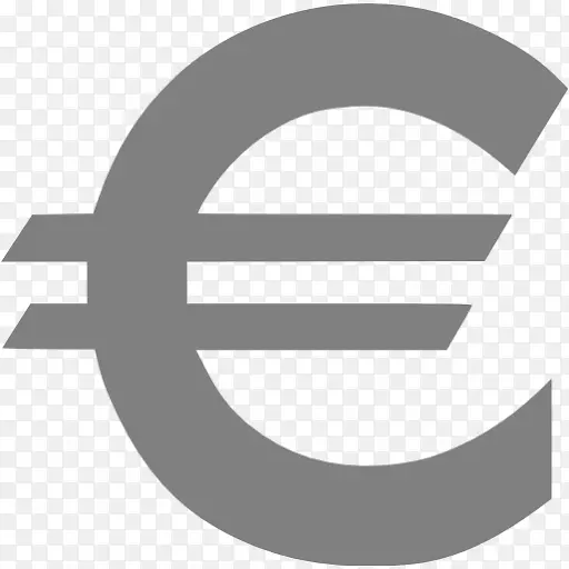 欧元符号电脑图标硬币-欧元