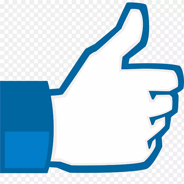 facebook喜欢按钮拇指信号剪贴画-facebook