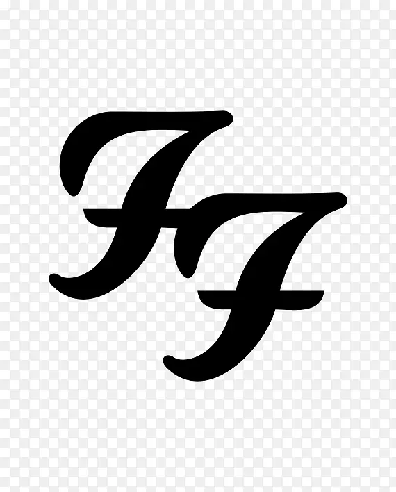 Foo Fighters标志标记t-恤贴纸-t恤