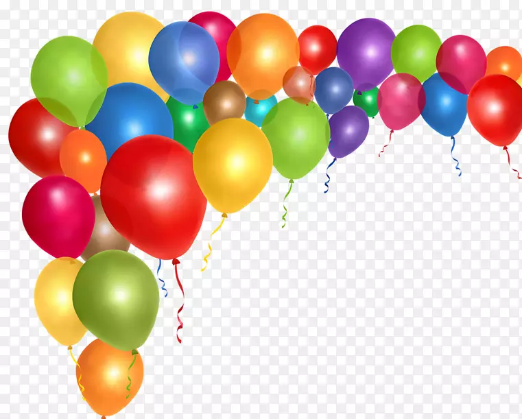 生日蛋糕边框气球夹艺术-生日
