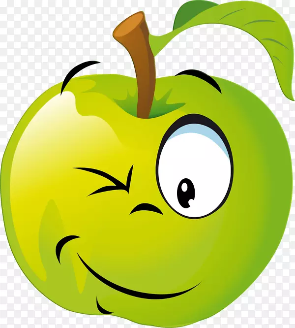 苹果画卡通水果剪贴画-苹果