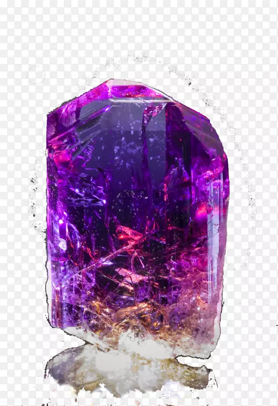 宝石坦赞石紫色紫水晶-宝石