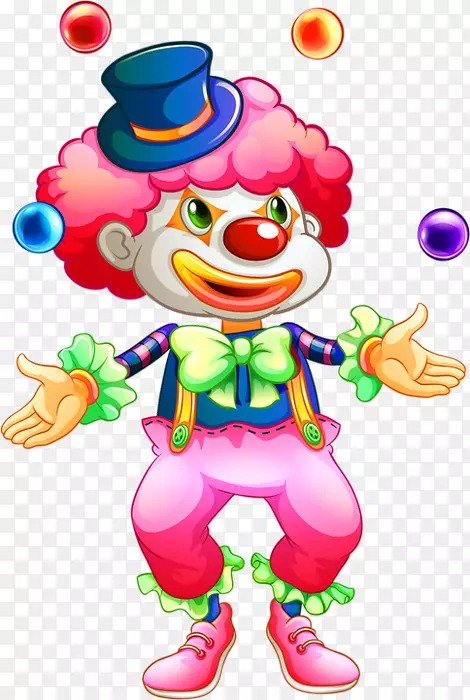 小丑玩具气球杂耍小丑
