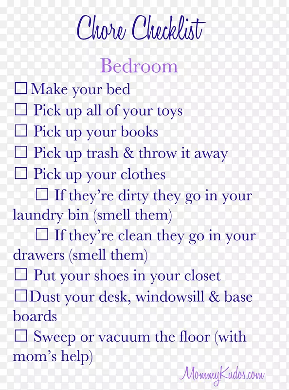 卧室家务图清洁儿童
