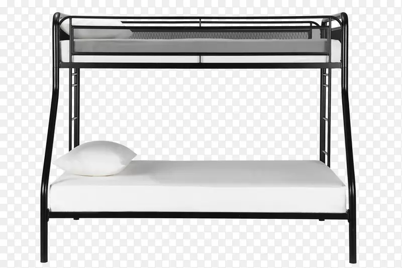床架桌双层床房-双人床