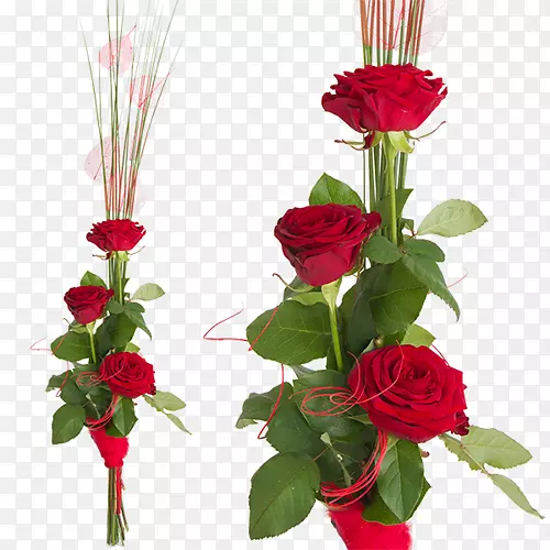 花园玫瑰花卉设计切花花瓶花束花瓶