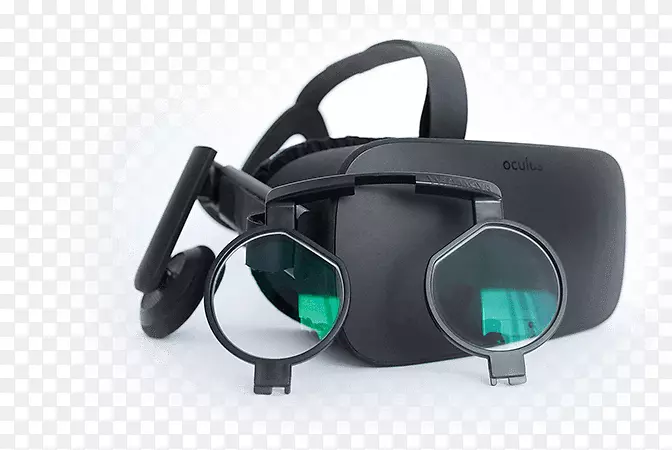 Oculus裂缝htc vive oculus vr虚拟现实镜头戴着耳机