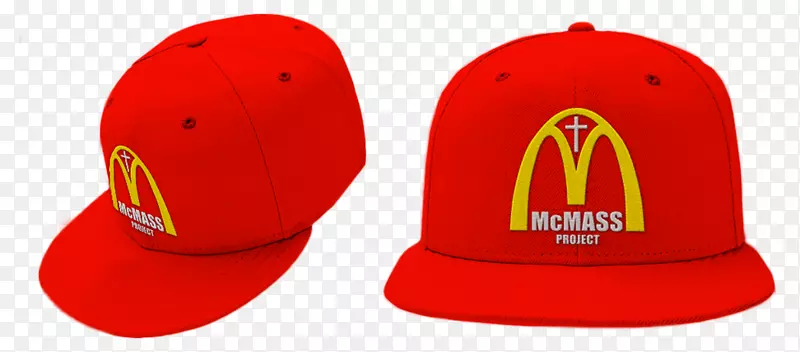 麦当劳汉堡包，麦当劳棒球帽，我喜欢它-麦当劳的驴子