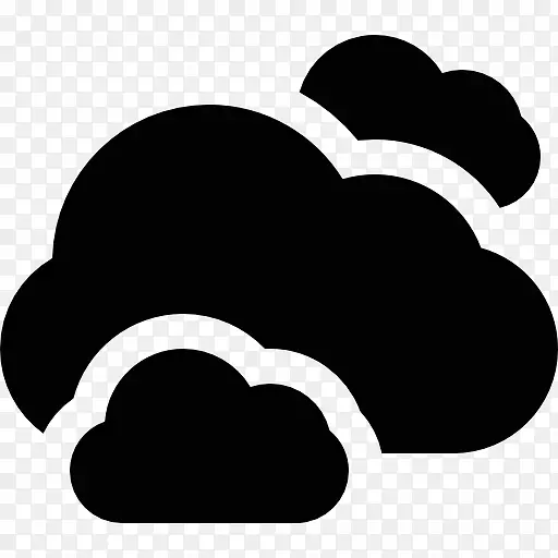 电脑图标云风暴天气剪辑艺术-云