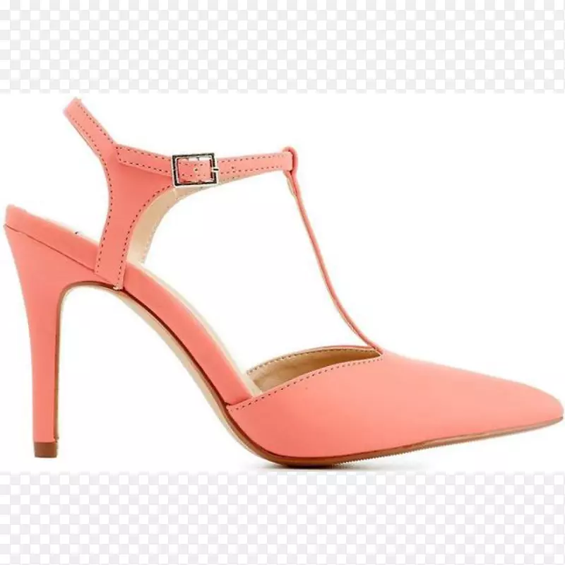 鞋跟凉鞋粉红色m-凉鞋