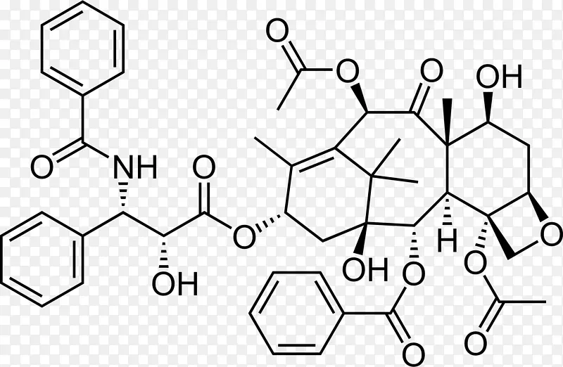 紫杉醇全合成肿瘤结构分子-化学图解