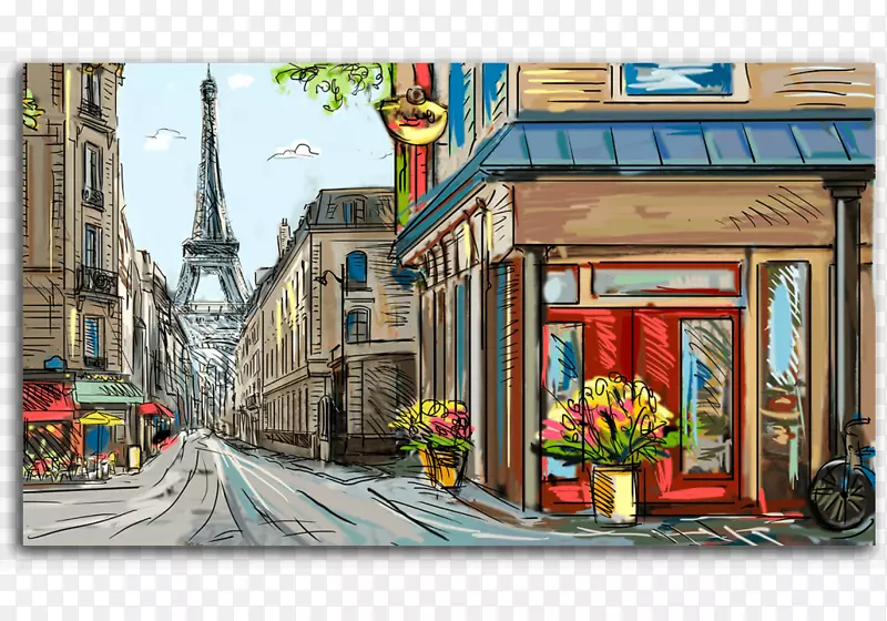 巴黎绘画艺术壁纸-巴黎